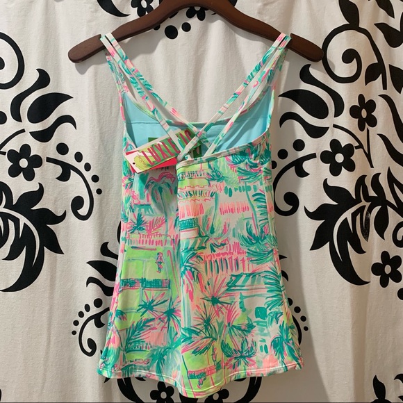 Lilly Pulitzer Avida Tennis Tank Perfect Match XXS - Picture 2 of 5